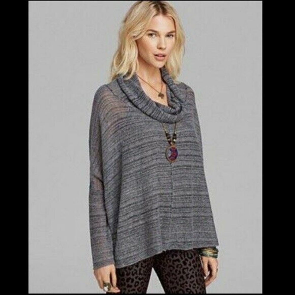 NWT Free People Banana Split Cowl Neck Sweater S